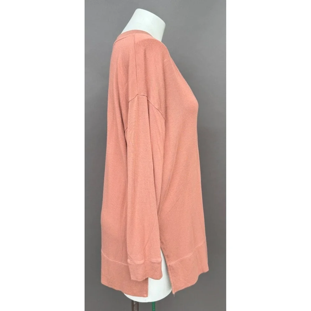 Victoria's Secret Lounge Set XL Pink Modal V-Neck Tunic Jogger Pajamas 2PC Sleep